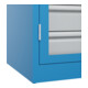 C+P Schwerlastschrank Acurado Pro 1950 x 1000 x 600mm mit Schubladen blau