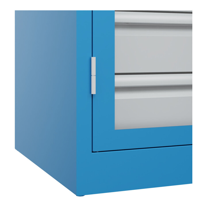 C+P Schwerlastschrank Acurado Pro 1950 x 1000 x 600mm mit Schubladen blau