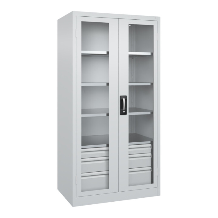 C+P Schwerlastschrank Acurado Pro 1950 x 1000 x 600mm RAL 7035