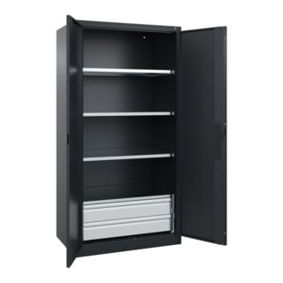 C+P Schwerlastschrank Acurado Pro 1950 x 1000 x 600mm schwarzgrau