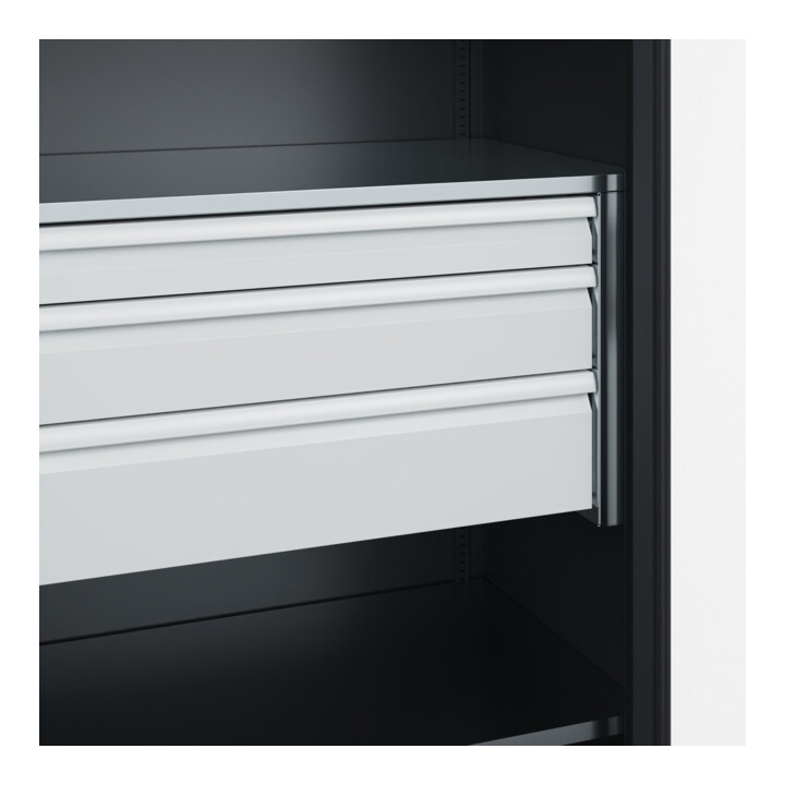 C+P Schwerlastschrank Acurado Pro 1950 x 1000 x 600mm schwarzgrau