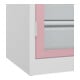 C+P Schwerlastschrank Acurado Pro 1950 x 1000 x 600mm weiß/rosa