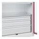 C+P Schwerlastschrank Acurado Pro 1950 x 1000 x 600mm weiß/rosa