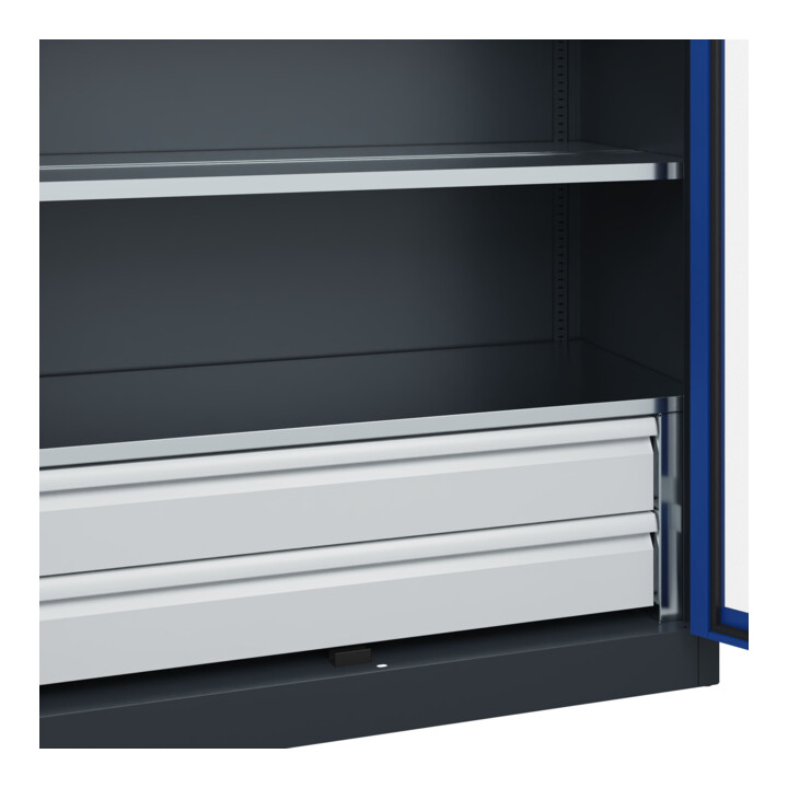 C+P Schwerlastschrank Acurado Pro 1950 x 1200 x 500 mm 7016/5010