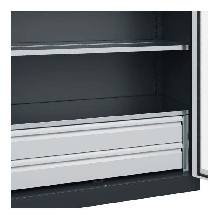 C+P Schwerlastschrank Acurado Pro 1950 x 1200 x 500 mm 7016/7035