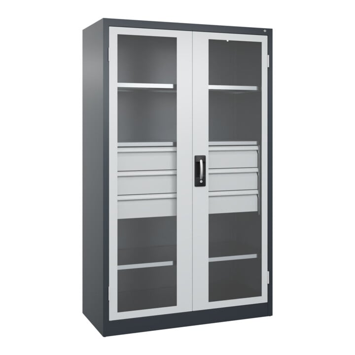 C+P Schwerlastschrank Acurado Pro 1950 x 1200 x 500 mm 7016/7035