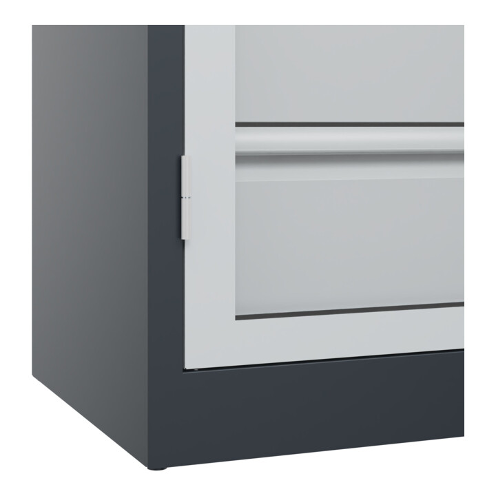 C+P Schwerlastschrank Acurado Pro 1950 x 1200 x 500 mm 7016/7035