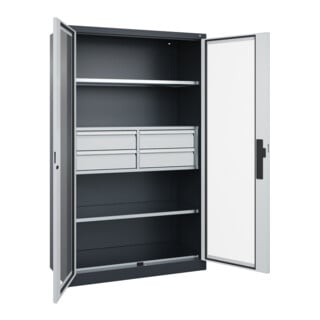 C+P Schwerlastschrank Acurado Pro 1950 x 1200 x 500 mm 7016/7035