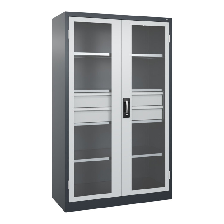 C+P Schwerlastschrank Acurado Pro 1950 x 1200 x 500 mm 7016/7035