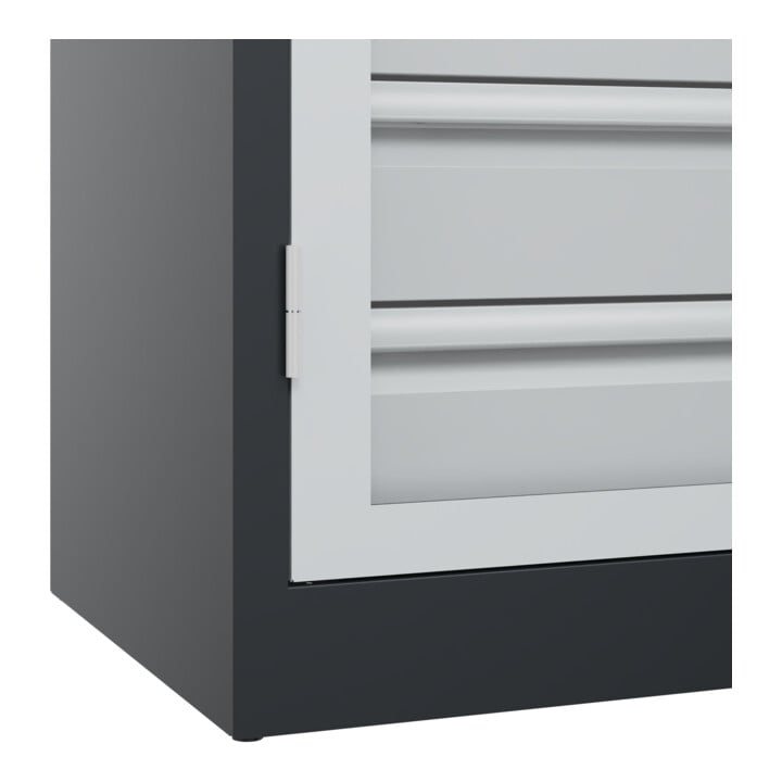 C+P Schwerlastschrank Acurado Pro 1950 x 1200 x 500 mm 7021/7035