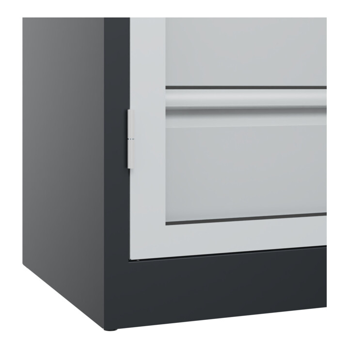 C+P Schwerlastschrank Acurado Pro 1950 x 1200 x 500 mm 7021/7035