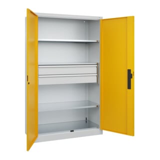 C+P Schwerlastschrank Acurado Pro 1950 x 1200 x 500 mm 7035/1004