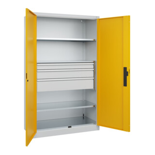 C+P Schwerlastschrank Acurado Pro 1950 x 1200 x 500 mm 7035/1004
