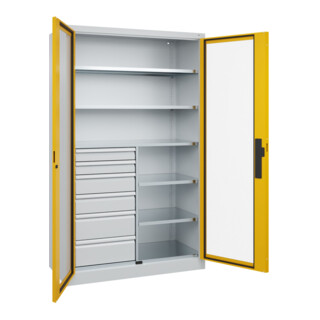 C+P Schwerlastschrank Acurado Pro 1950 x 1200 x 500 mm 7035/1004