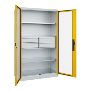 C+P Schwerlastschrank Acurado Pro 1950 x 1200 x 500 mm 7035/1004