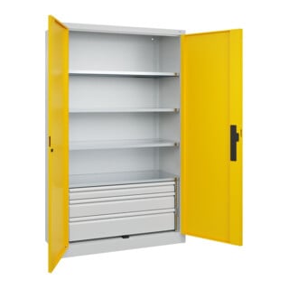 C+P Schwerlastschrank Acurado Pro 1950 x 1200 x 500 mm 7035/1023