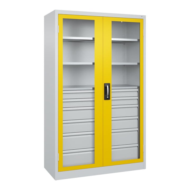 C+P Schwerlastschrank Acurado Pro 1950 x 1200 x 500 mm 7035/1023