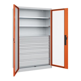 C+P Schwerlastschrank Acurado Pro 1950 x 1200 x 500 mm 7035/2004