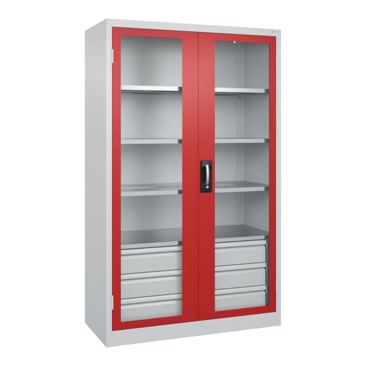 C+P Schwerlastschrank Acurado Pro 1950 x 1200 x 500 mm 7035/3000
