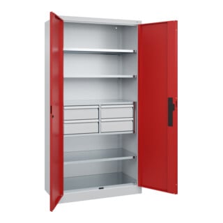C+P Schwerlastschrank Acurado Pro 1950 x 1200 x 500 mm 7035/3000