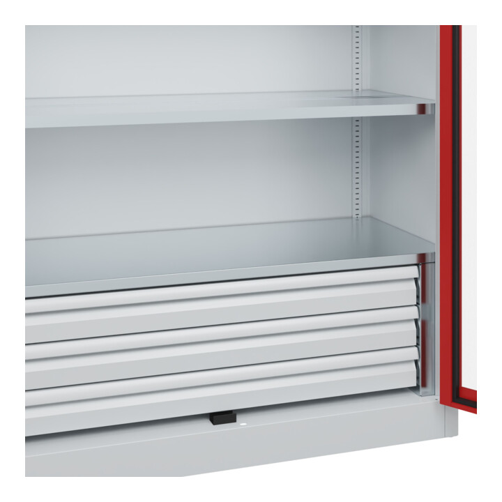 C+P Schwerlastschrank Acurado Pro 1950 x 1200 x 500 mm 7035/3000