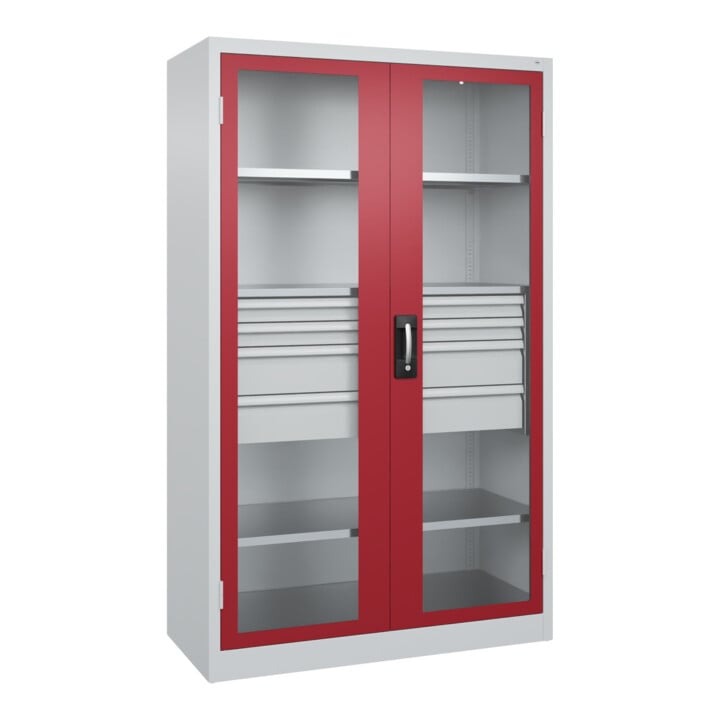 C+P Schwerlastschrank Acurado Pro 1950 x 1200 x 500 mm 7035/3003
