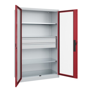 C+P Schwerlastschrank Acurado Pro 1950 x 1200 x 500 mm 7035/3003