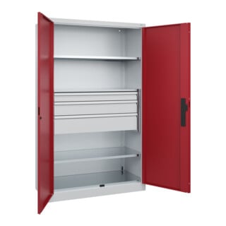 C+P Schwerlastschrank Acurado Pro 1950 x 1200 x 500 mm 7035/3003
