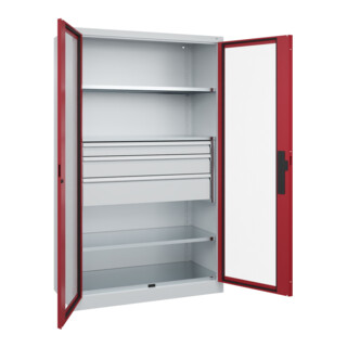 C+P Schwerlastschrank Acurado Pro 1950 x 1200 x 500 mm 7035/3003