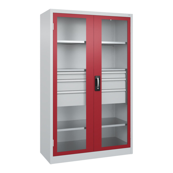 C+P Schwerlastschrank Acurado Pro 1950 x 1200 x 500 mm 7035/3003