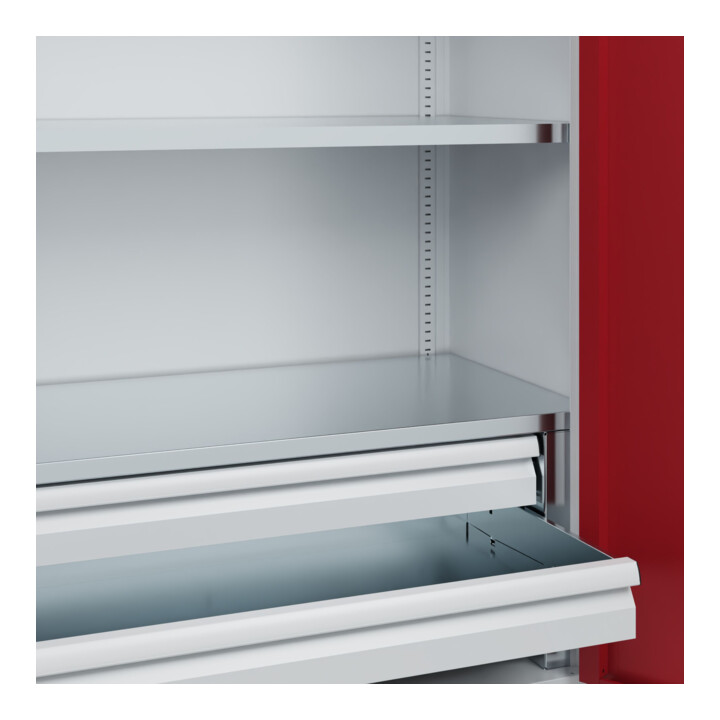 C+P Schwerlastschrank Acurado Pro 1950 x 1200 x 500 mm 7035/3003
