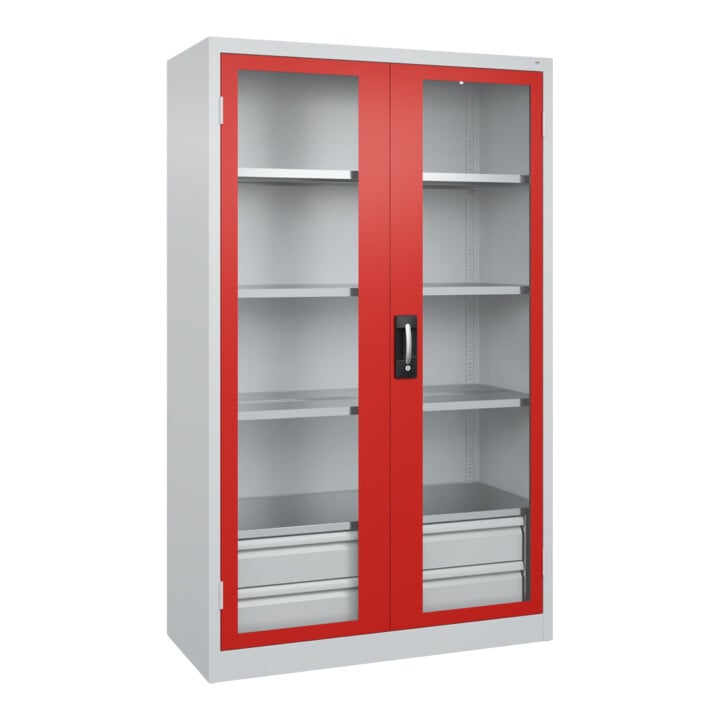C+P Schwerlastschrank Acurado Pro 1950 x 1200 x 500 mm 7035/3020