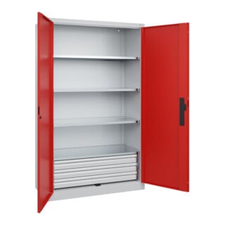 C+P Schwerlastschrank Acurado Pro 1950 x 1200 x 500 mm 7035/3020