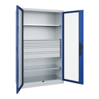 C+P Schwerlastschrank Acurado Pro 1950 x 1200 x 500 mm 7035/5010