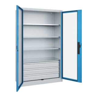C+P Schwerlastschrank Acurado Pro 1950 x 1200 x 500 mm 7035/5012