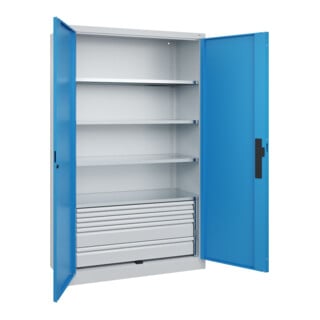 C+P Schwerlastschrank Acurado Pro 1950 x 1200 x 500 mm 7035/5012