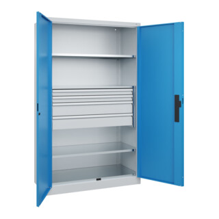 C+P Schwerlastschrank Acurado Pro 1950 x 1200 x 500 mm 7035/5012