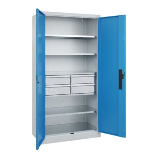 C+P Schwerlastschrank Acurado Pro 1950 x 1200 x 500 mm 7035/5012