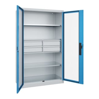 C+P Schwerlastschrank Acurado Pro 1950 x 1200 x 500 mm 7035/5012