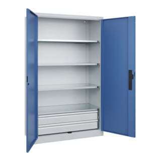 C+P Schwerlastschrank Acurado Pro 1950 x 1200 x 500 mm 7035/5023