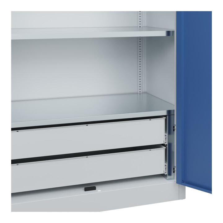 C+P Schwerlastschrank Acurado Pro 1950 x 1200 x 500 mm 7035/5023