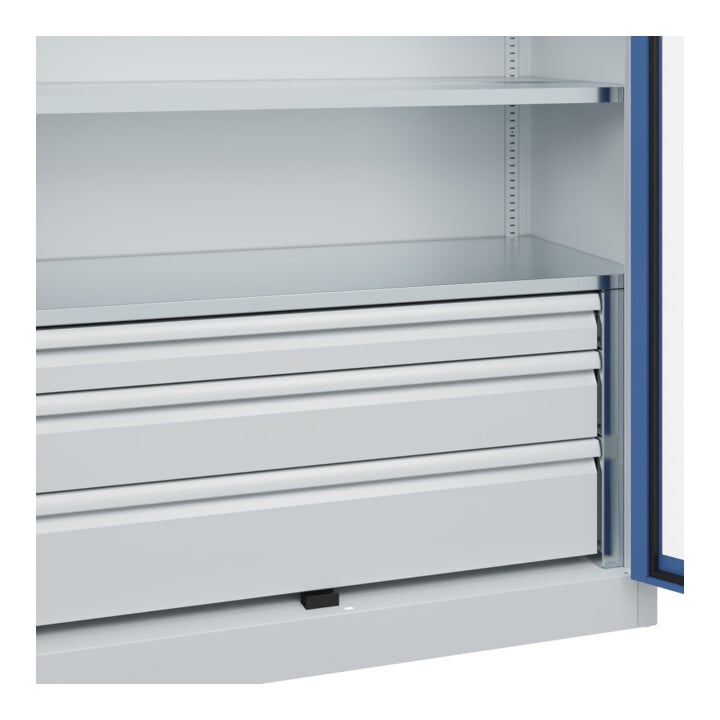 C+P Schwerlastschrank Acurado Pro 1950 x 1200 x 500 mm 7035/5023