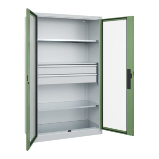 C+P Schwerlastschrank Acurado Pro 1950 x 1200 x 500 mm 7035/6011