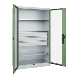 C+P Schwerlastschrank Acurado Pro 1950 x 1200 x 500 mm 7035/6011