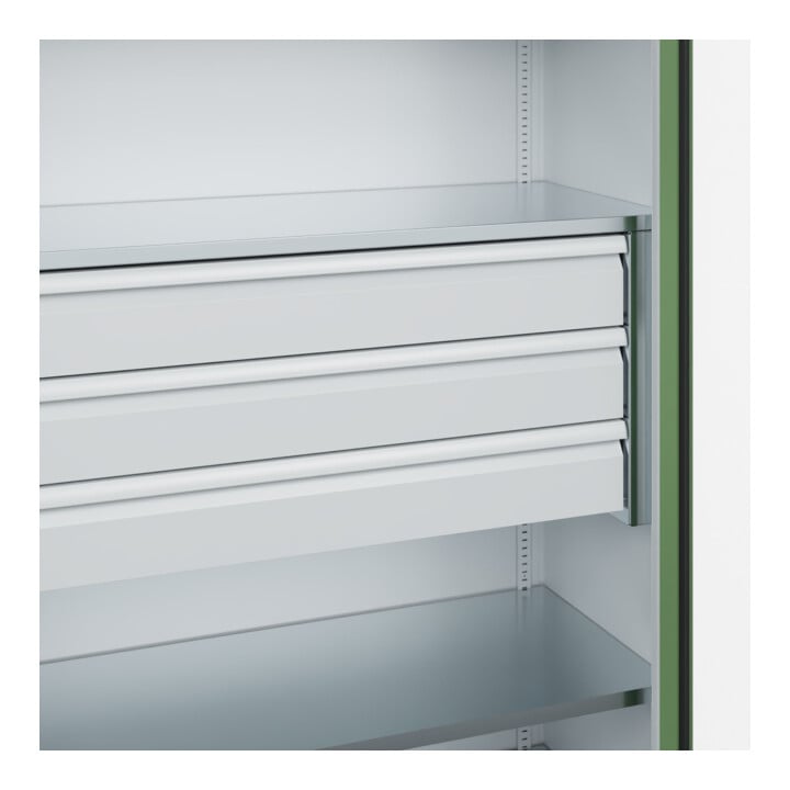 C+P Schwerlastschrank Acurado Pro 1950 x 1200 x 500 mm 7035/6011
