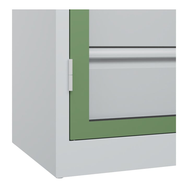 C+P Schwerlastschrank Acurado Pro 1950 x 1200 x 500 mm 7035/6011