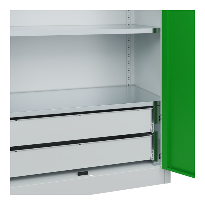 C+P Schwerlastschrank Acurado Pro 1950 x 1200 x 500 mm 7035/6037
