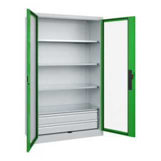 C+P Schwerlastschrank Acurado Pro 1950 x 1200 x 500 mm 7035/6037