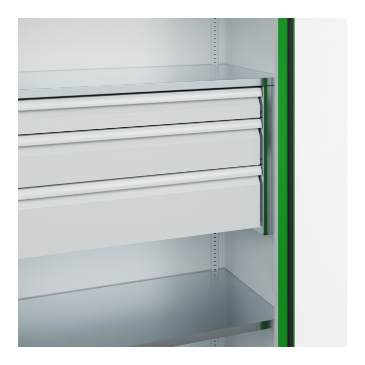 C+P Schwerlastschrank Acurado Pro 1950 x 1200 x 500 mm 7035/6037