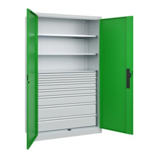 C+P Schwerlastschrank Acurado Pro 1950 x 1200 x 500 mm 7035/6037